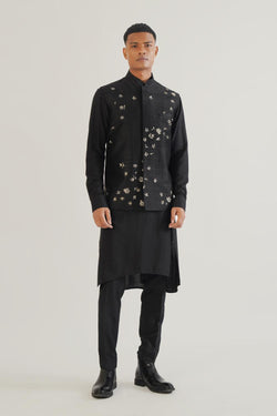 Metallic Hand Embroidered Jawahar Jacket