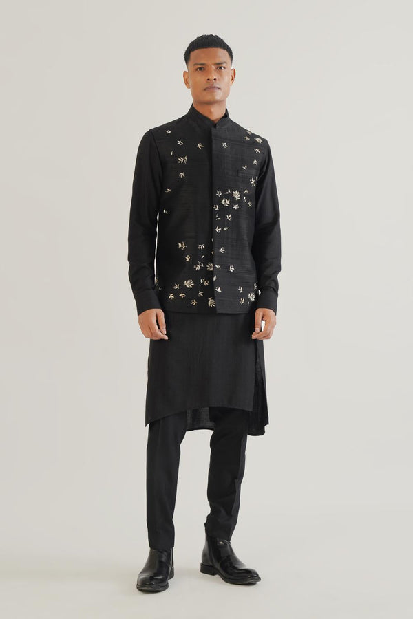 Metallic Hand Embroidered Jawahar Jacket