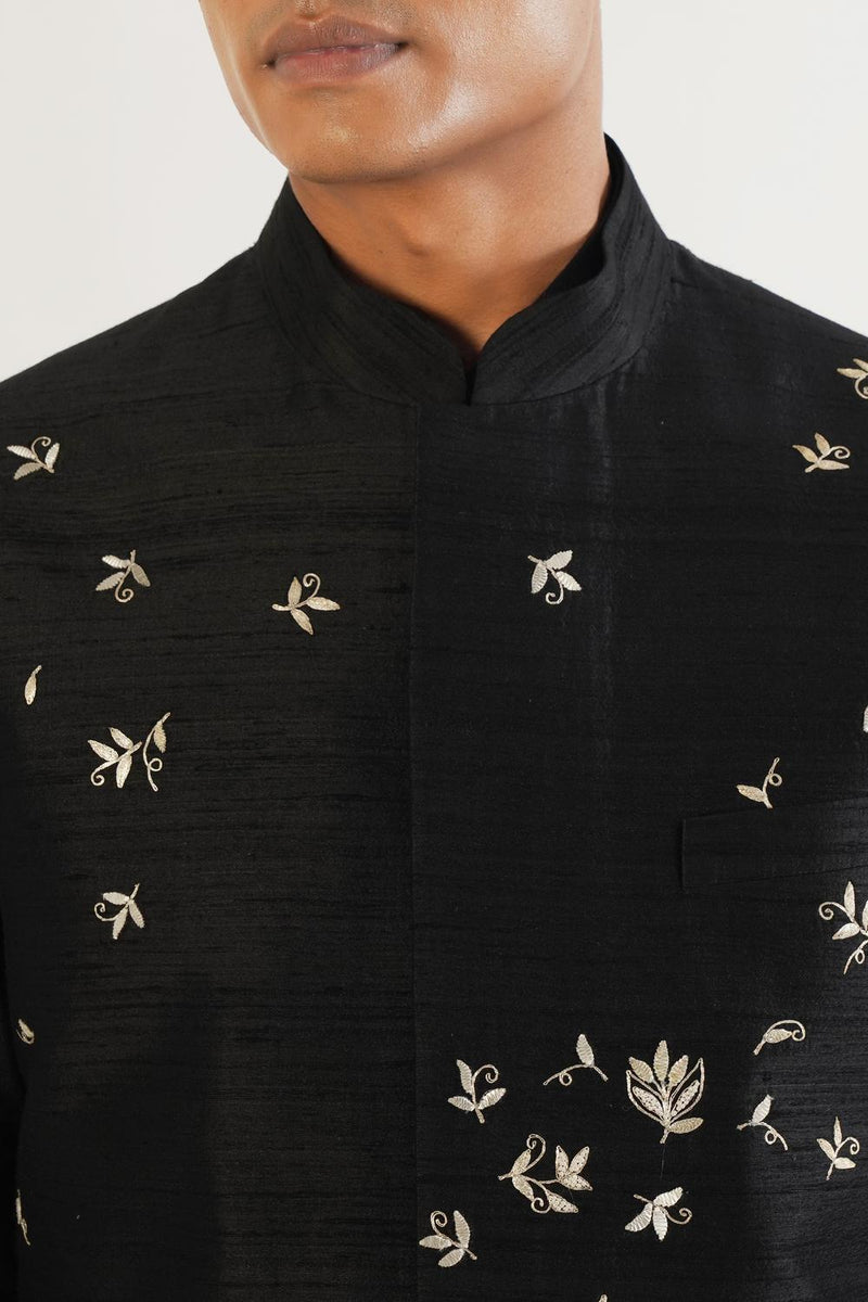 Metallic Hand Embroidered Jawahar Jacket