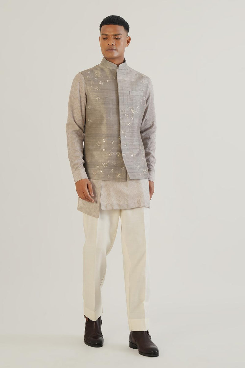Metallic Hand Embroidered Jawahar Jacket