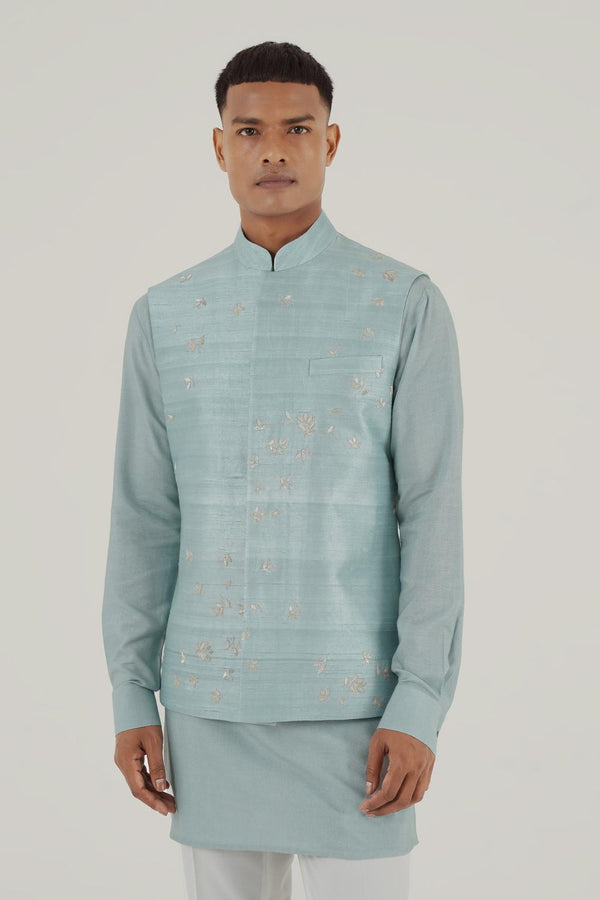 Metallic Hand Embroidered Jawahar Jacket