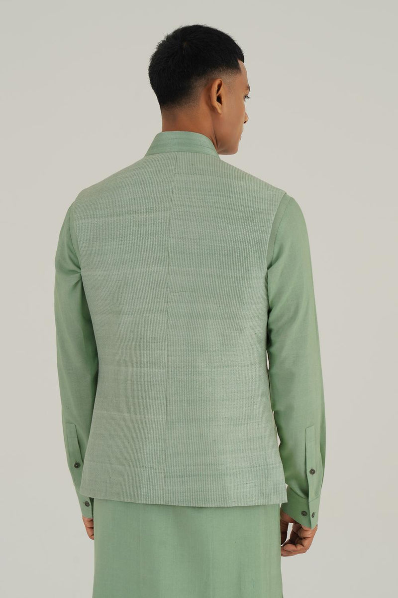 Embroidered Front Open Jawahar Jacket