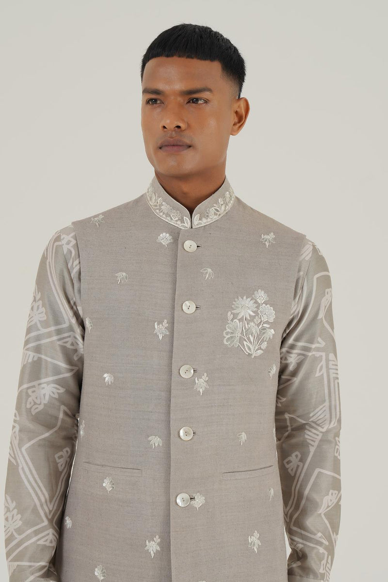 Metallic Embroidered Jawahar Jacket