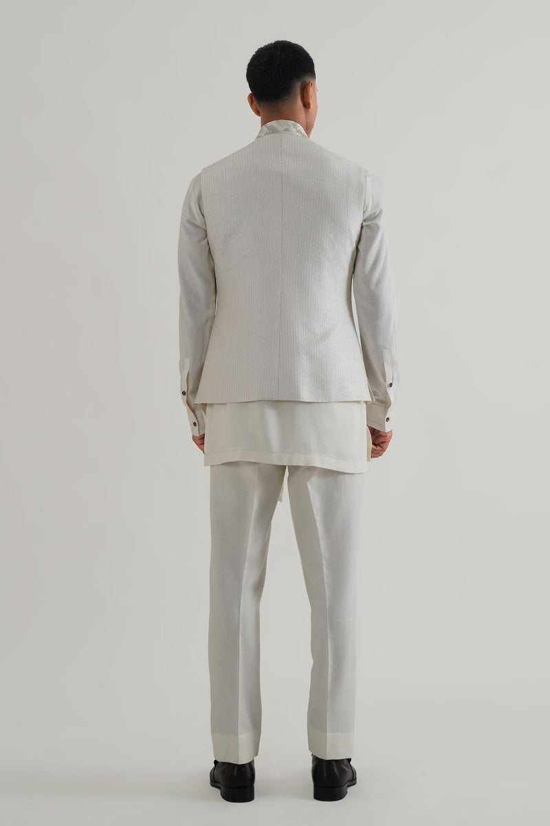 Criss Cross Embroidered Jawahar Jacket