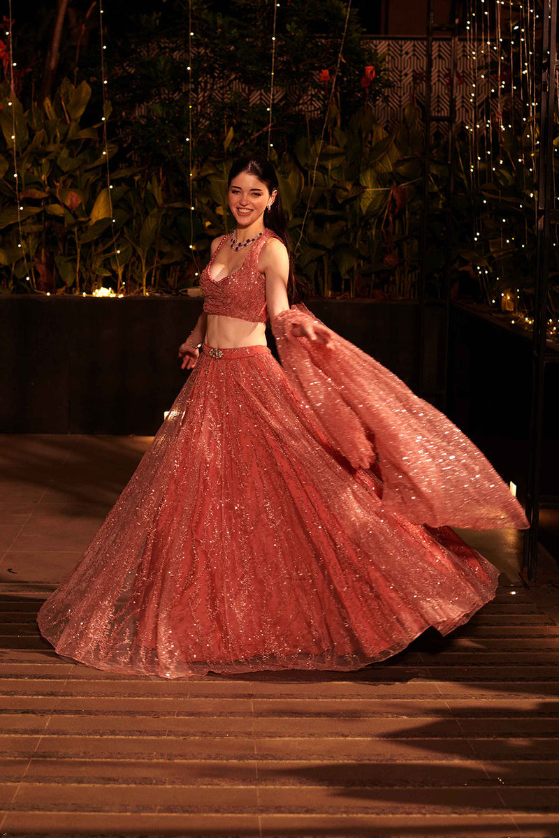 Rose Dust Lehenga Set