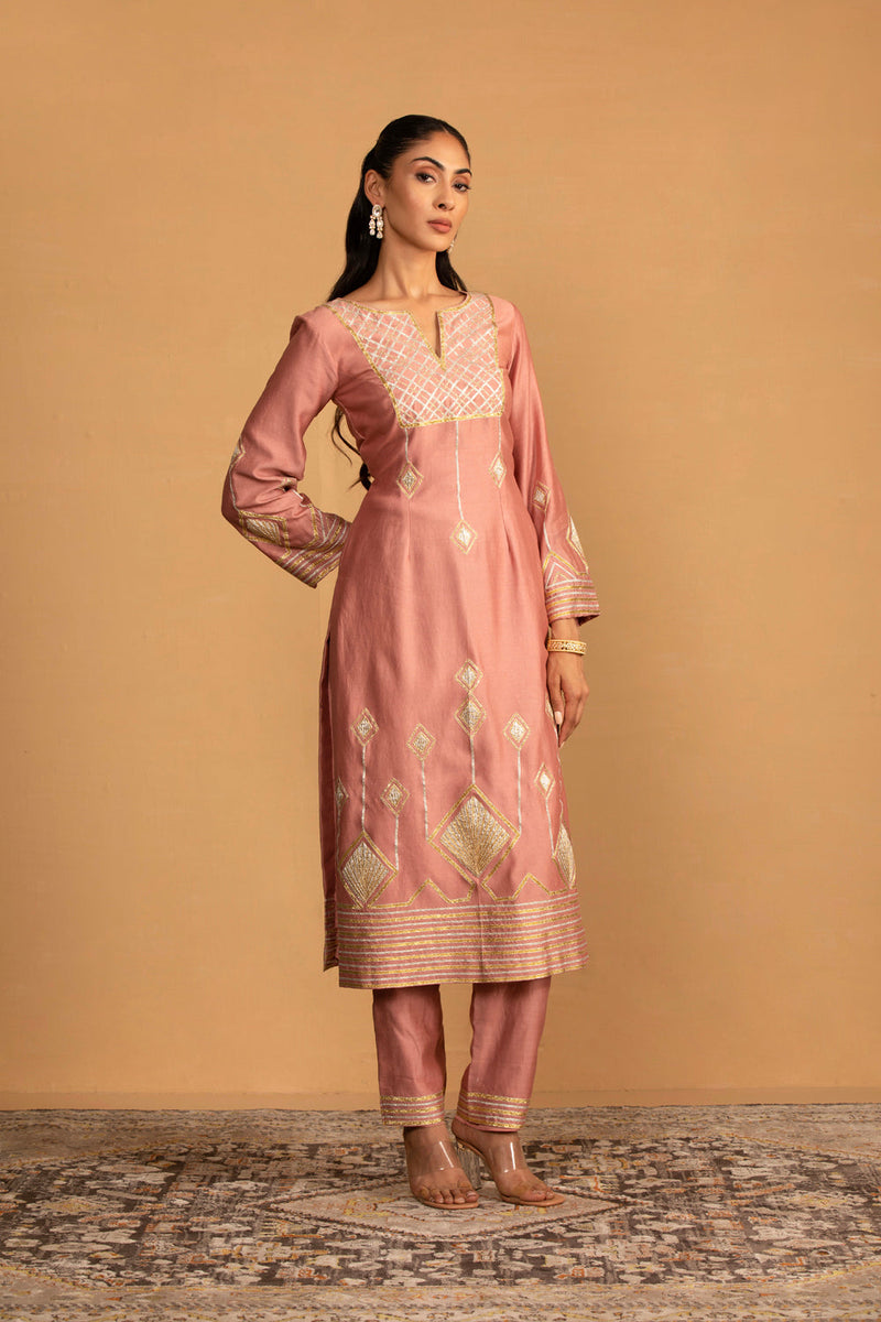 Champagne Kurta Set