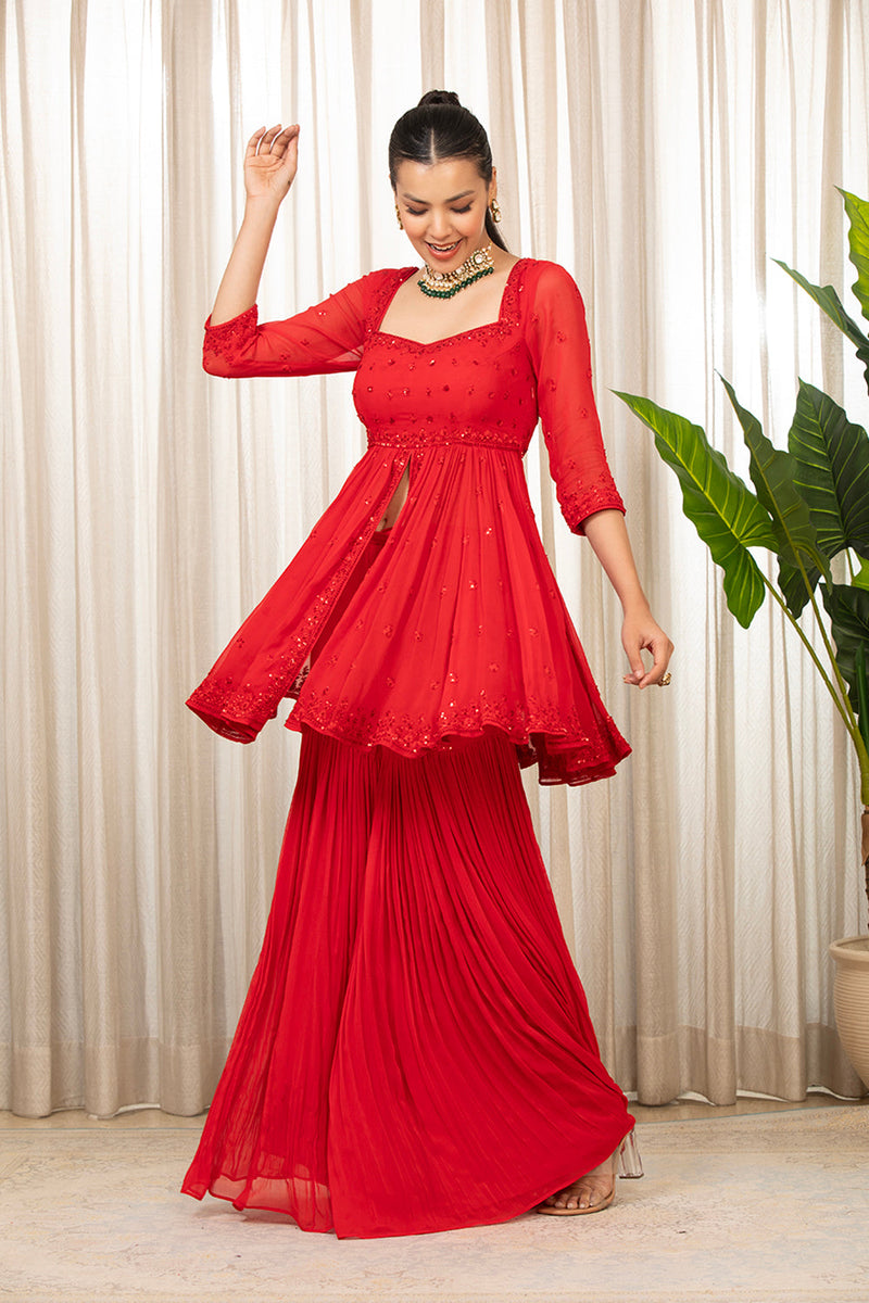 Lal Sharara Set
