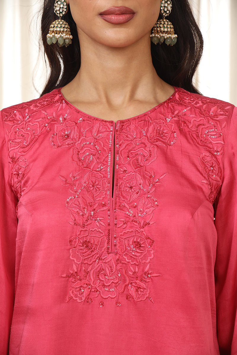 Kashmiri Pink Richa Set