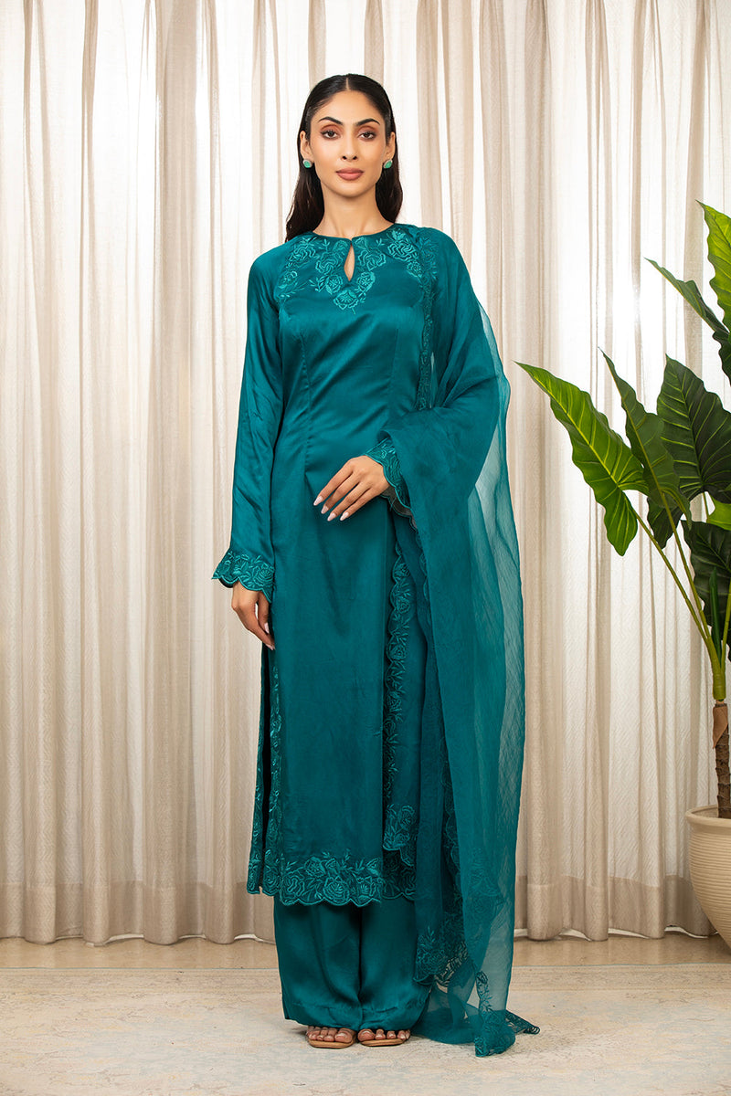 Teal Richa Long Set