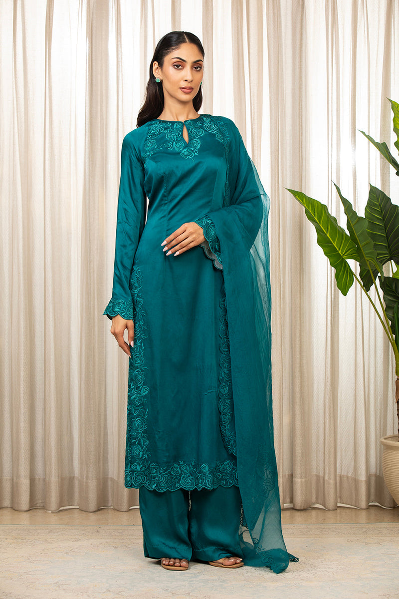 Teal Richa Long Set