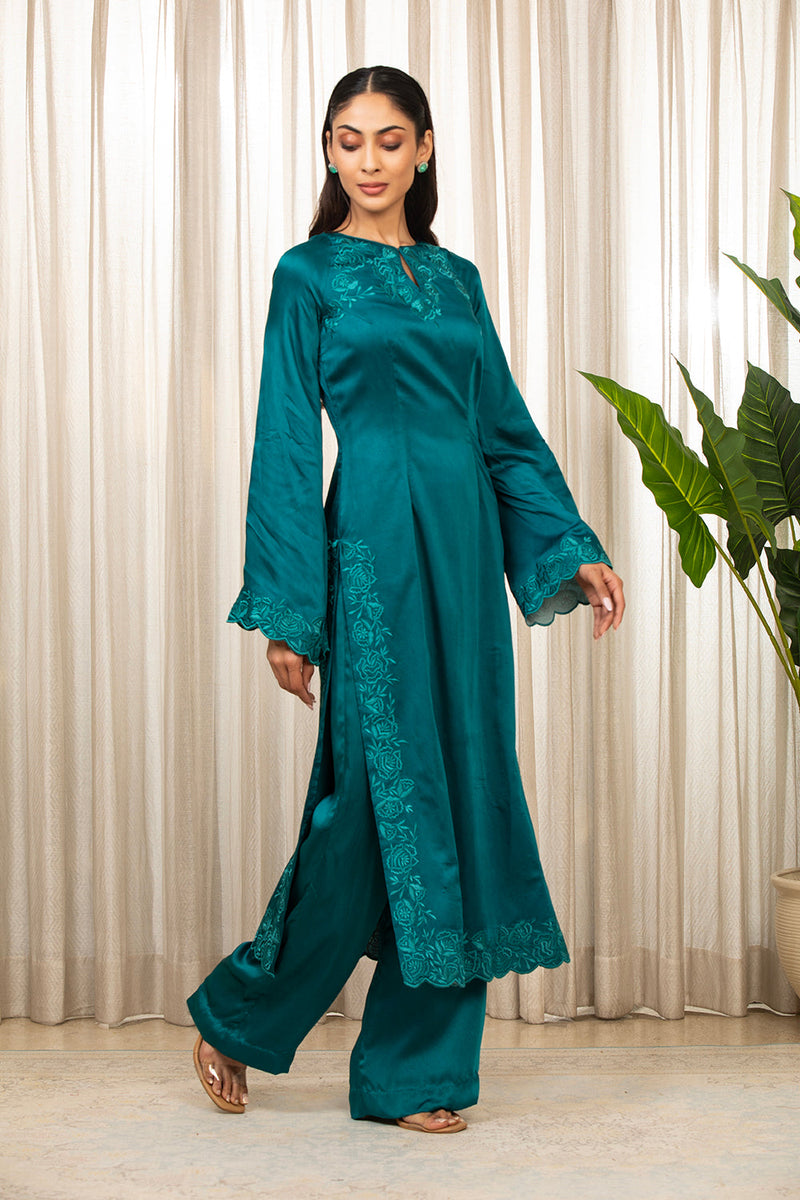 Teal Richa Long Set