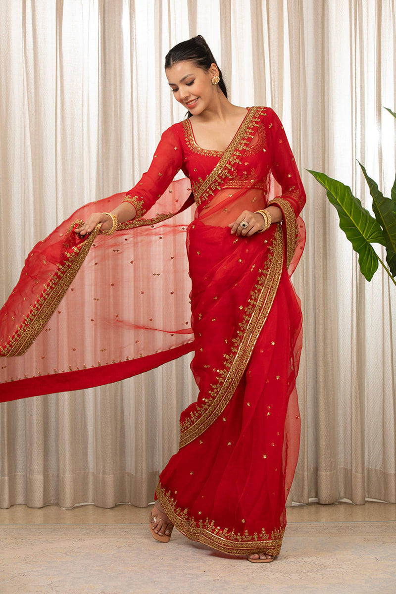 Laal Andaaz Saree Set