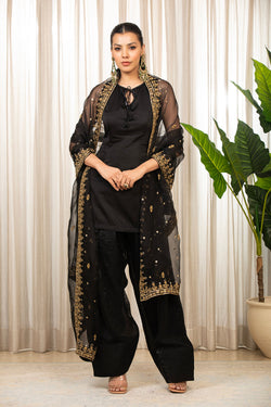 Siyah Salwaar Set