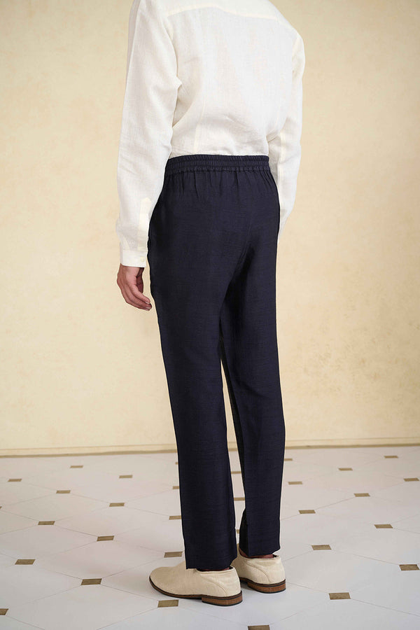 Black Silk Trousers