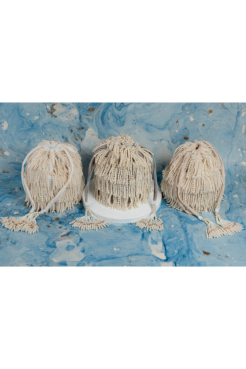 Gilt Raindrops Ivory