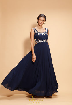 Navy Blue Gown