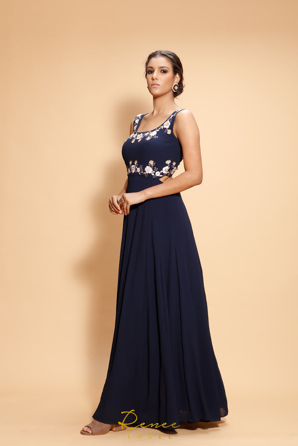 Navy Blue Gown