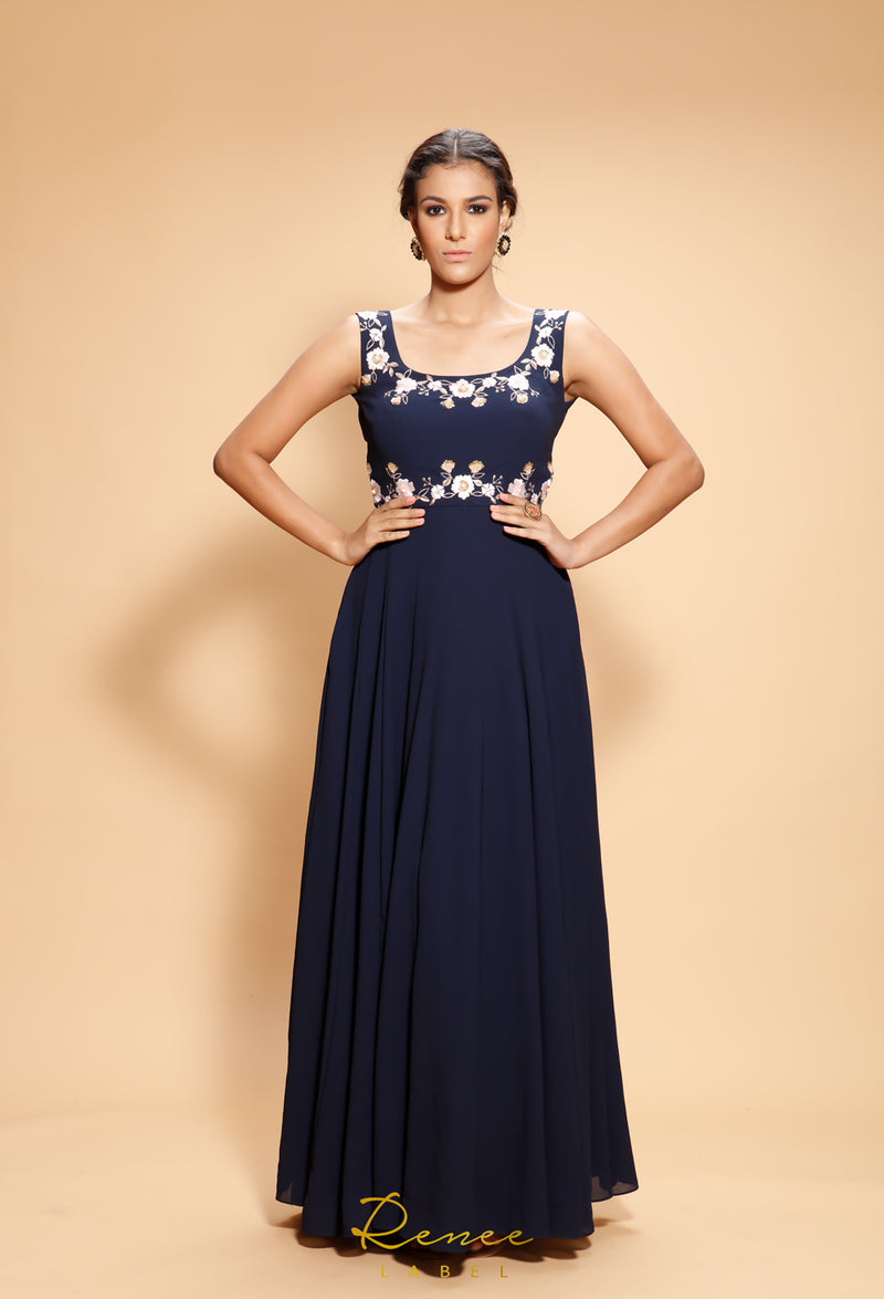 Navy Blue Gown