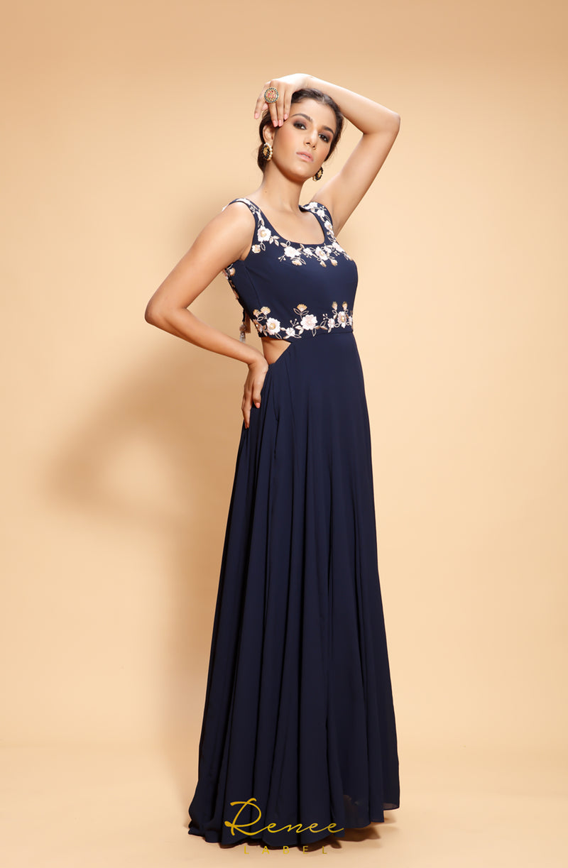 Navy Blue Gown