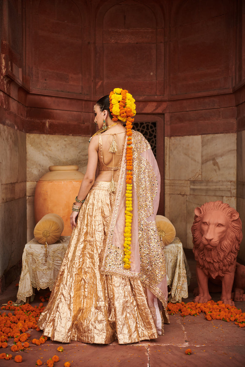 Padmasvarna Lampi Lehenga