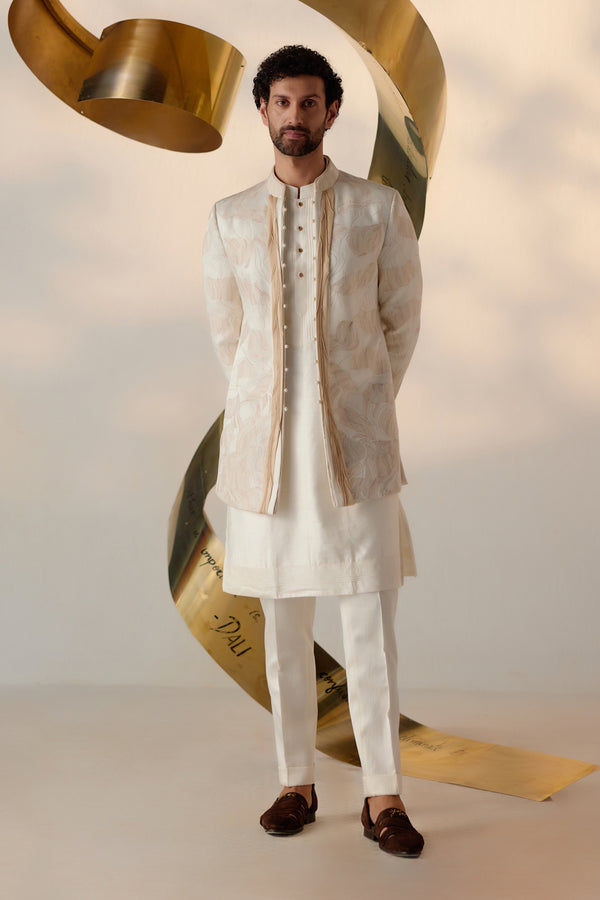 Dreamy Ivory Bandhgala Set