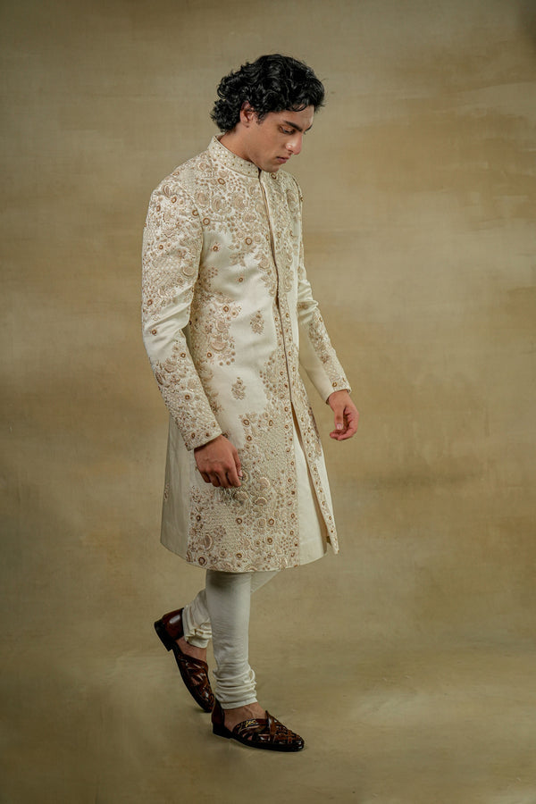 Butter Cream Sherwani