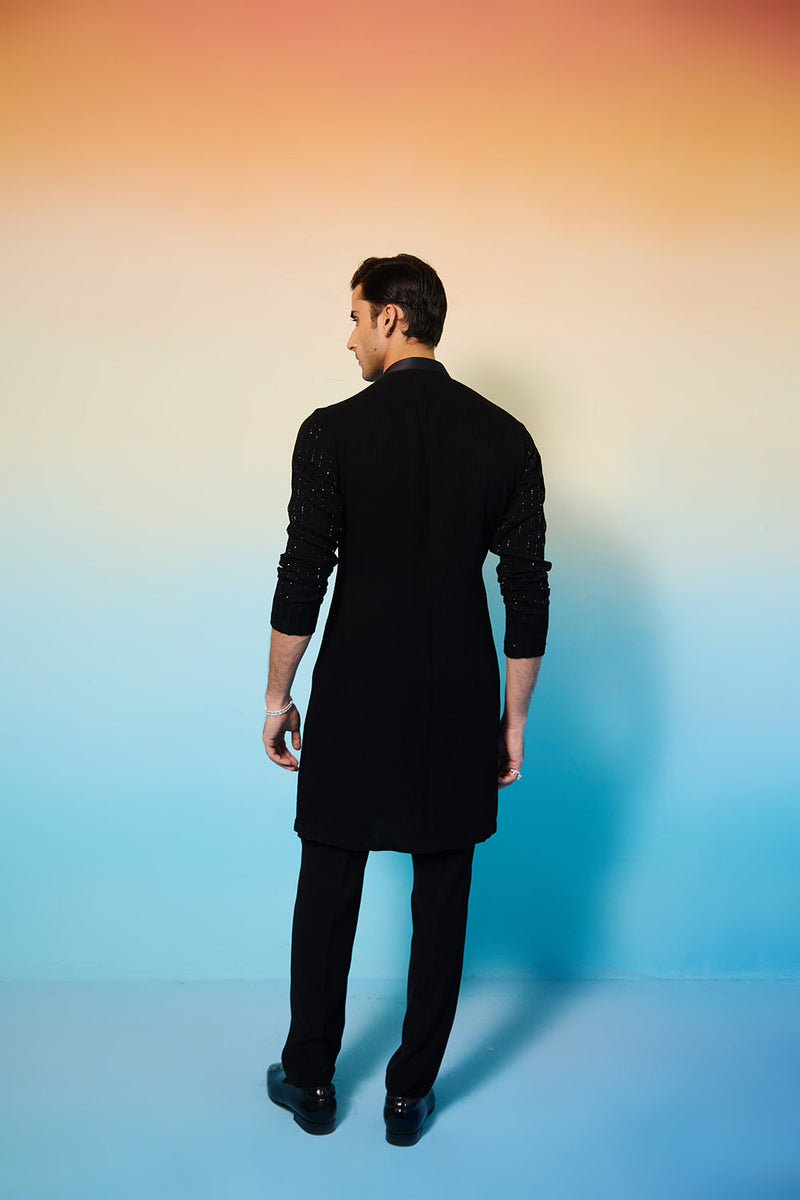 Black Majestic Kurta Set