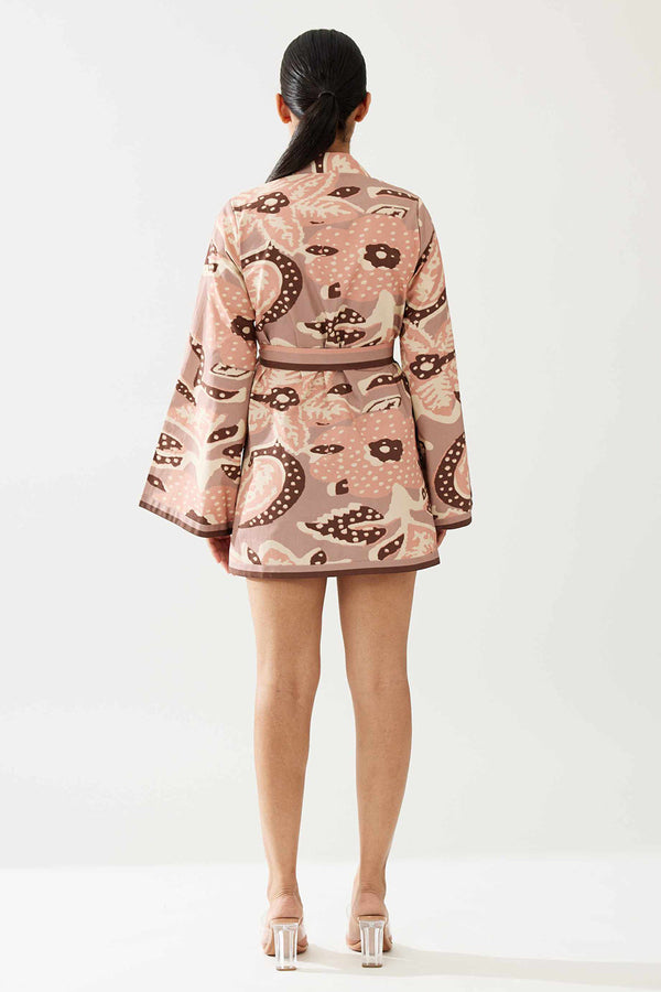 Peach and Cream Floral Jacket