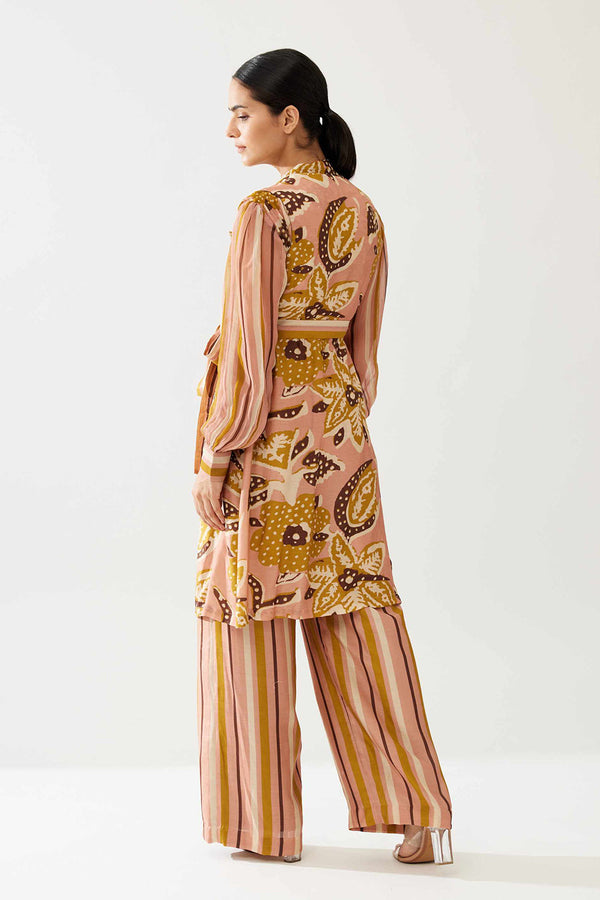 Mustard and Pink Stripe Pants
