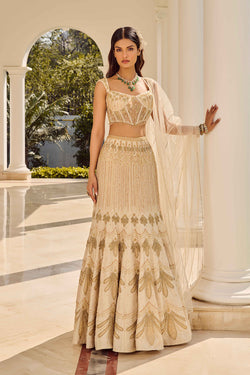 Dusty Ivory Lehenga Set