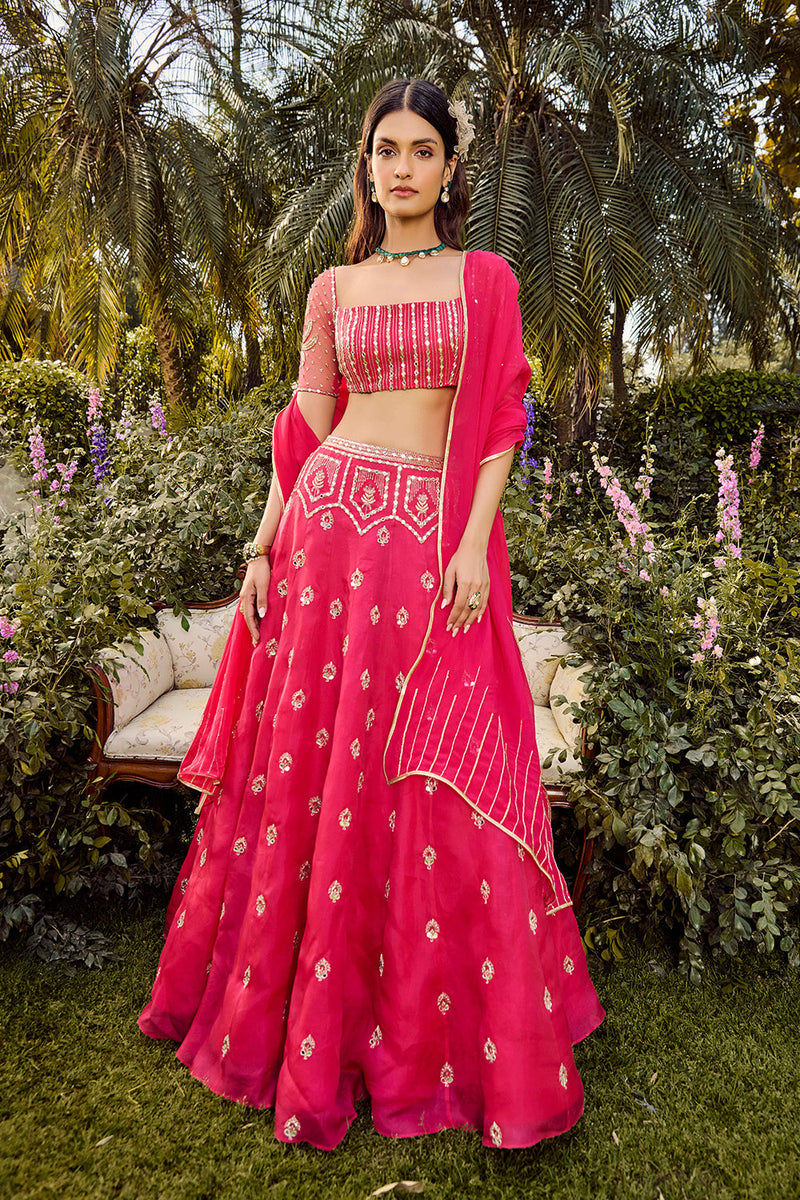 Pink Mirage Lehenga Set
