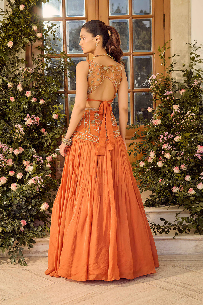 Maple Rust Lehenga Set