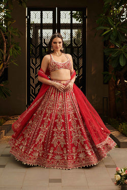 Love Spell Red Lehenga Set