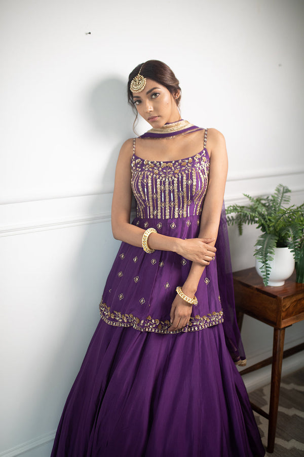 Camellia Peplum Lehenga Set