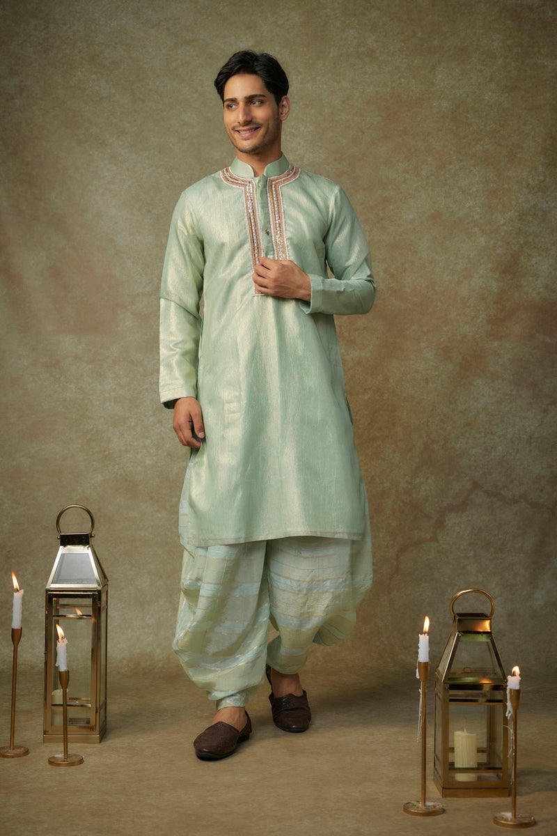 Sage Green Embroiderd Kurta Set