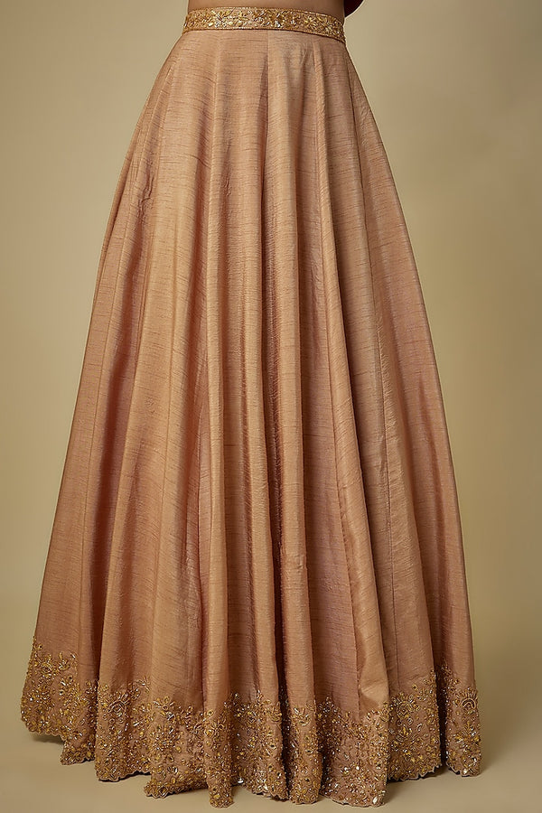 GOLD JACKET, LEHENGA AND DUPATTA SET