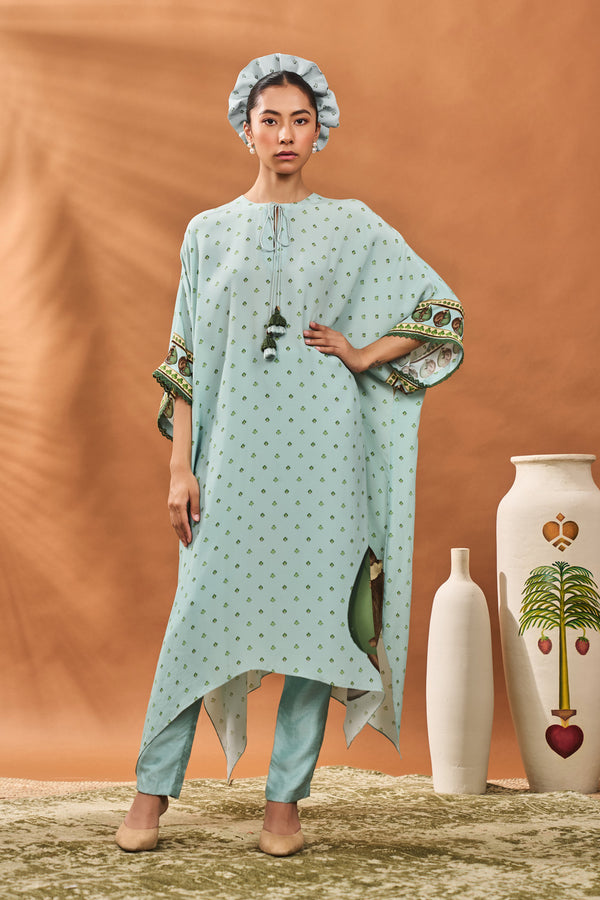 BLUE ACE OF SPADES KURTA SET