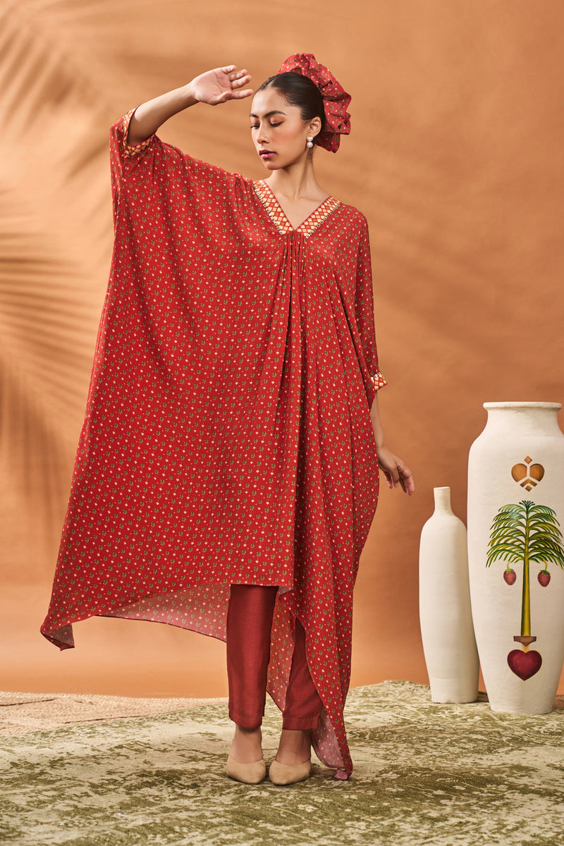 RUST TREE OF HEARTS TUNIC SET