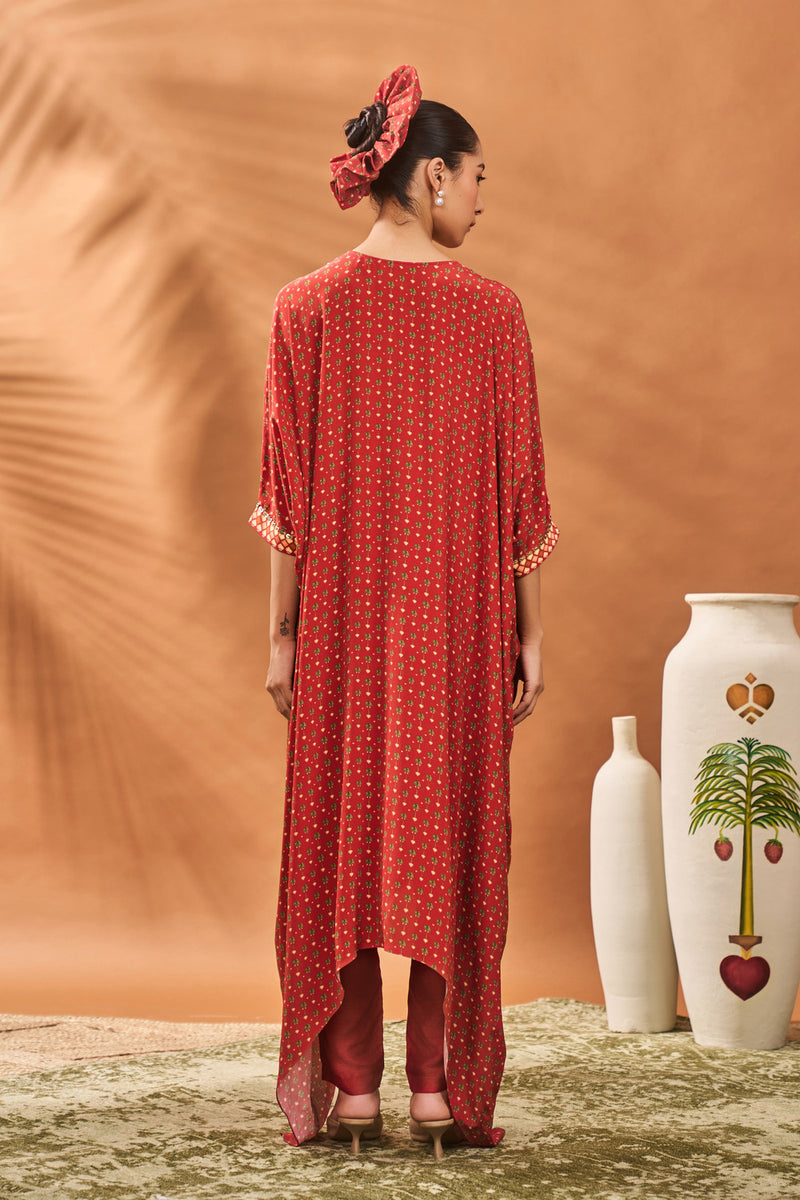 RUST TREE OF HEARTS TUNIC SET