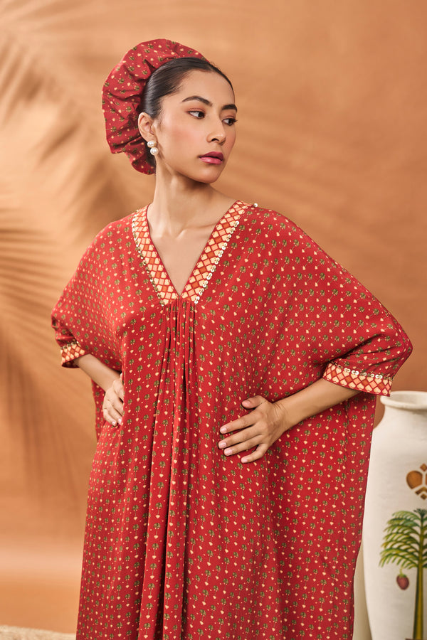 RUST TREE OF HEARTS TUNIC SET