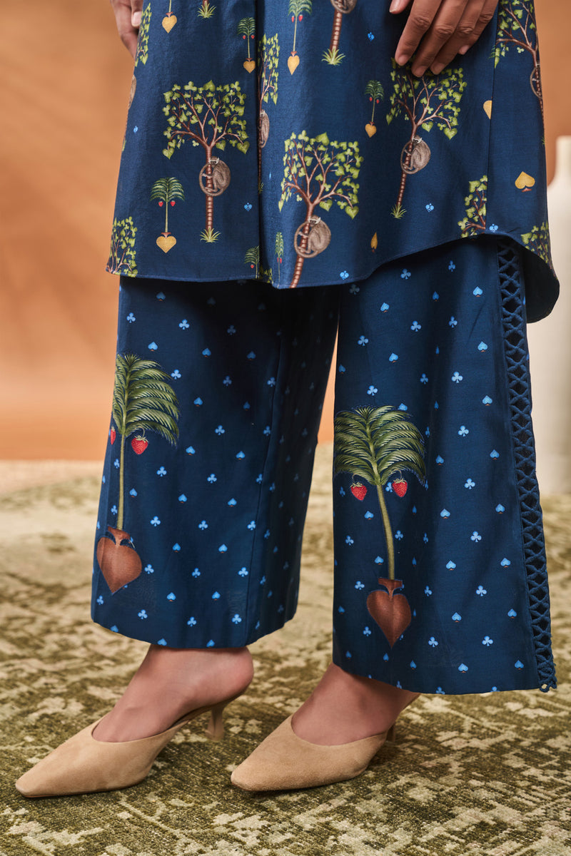 INDIGO WILDSCAPE TUNIC SET