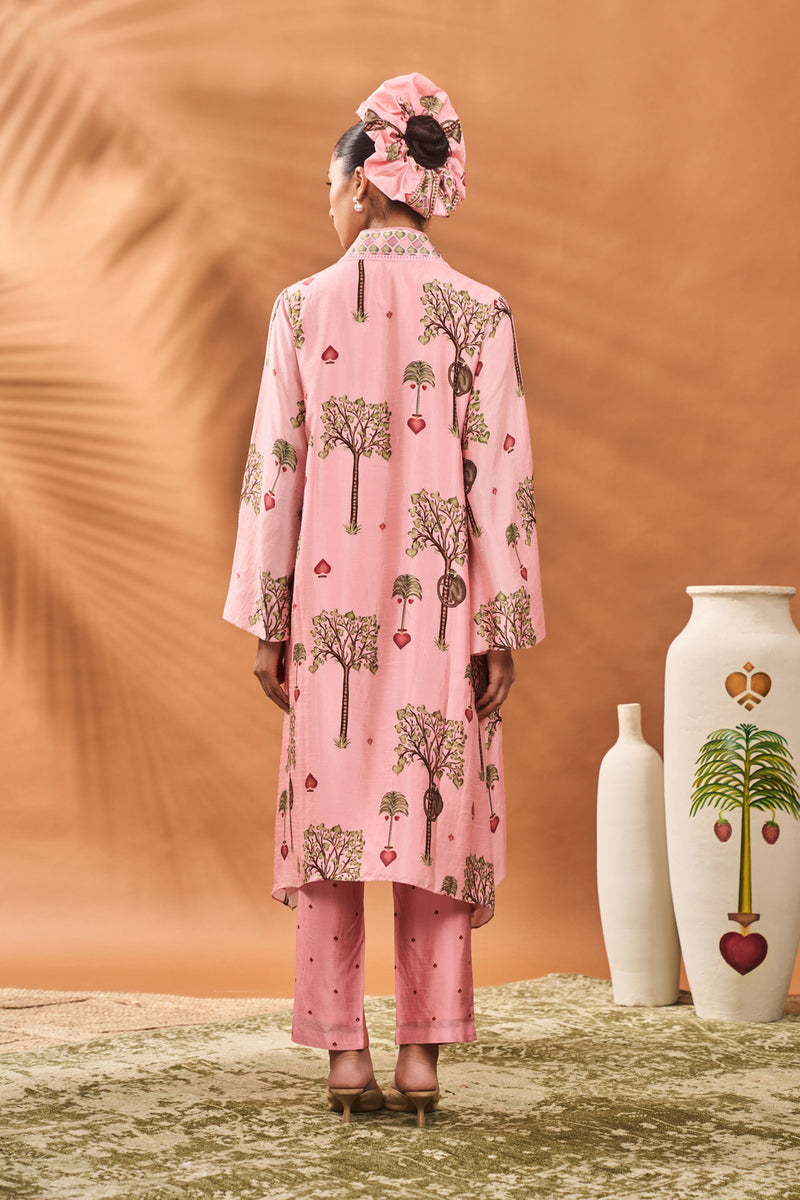 PINK WILDSCAPE TUNIC SET