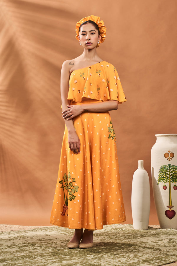 YELLOW SPADE BLOSSOM FUSION SET
