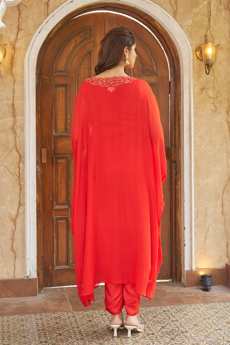 Ruya Burnt Orange Kaftaan