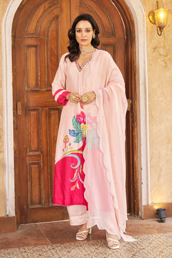 Nayaab Pink Kurta Set