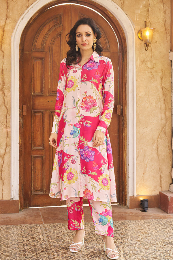 Ruya Pink Kurta