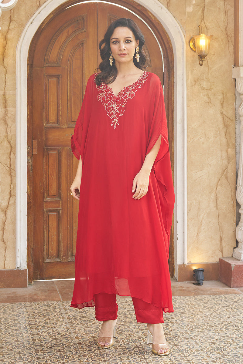 Ruya Red Kaftaan