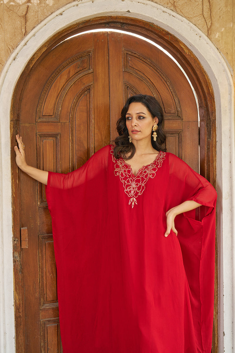 Ruya Red Kaftaan