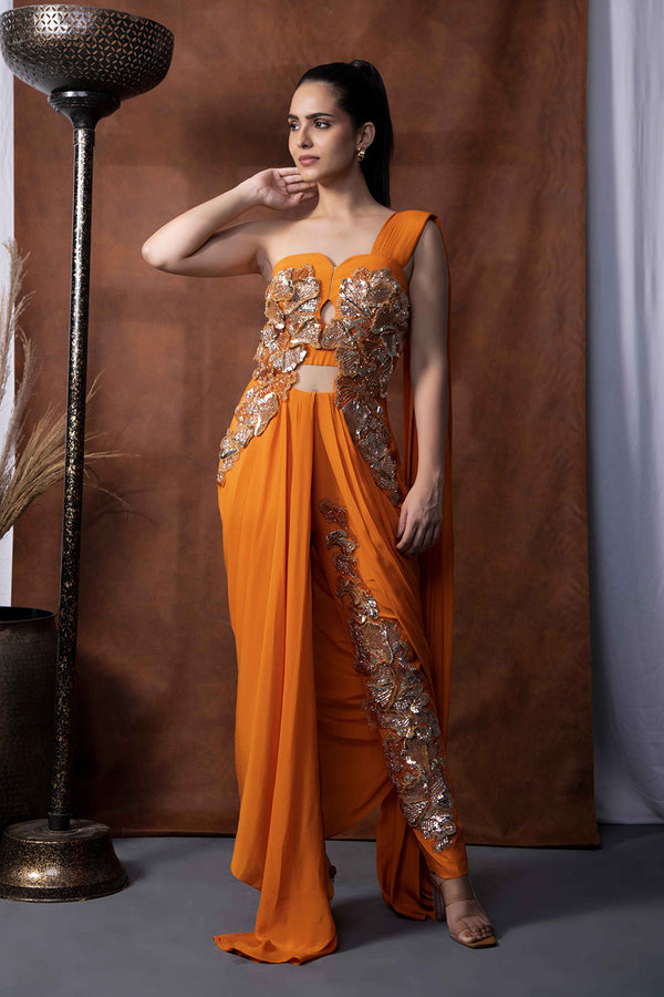 Jumeriah Drape saree with pant