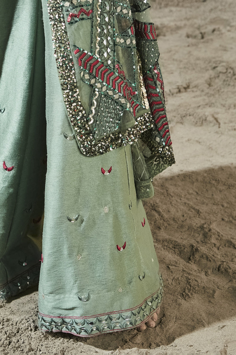 Azure Sea Jumpsuit With Cape
